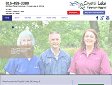 Tablet Screenshot of crystallakevet.com